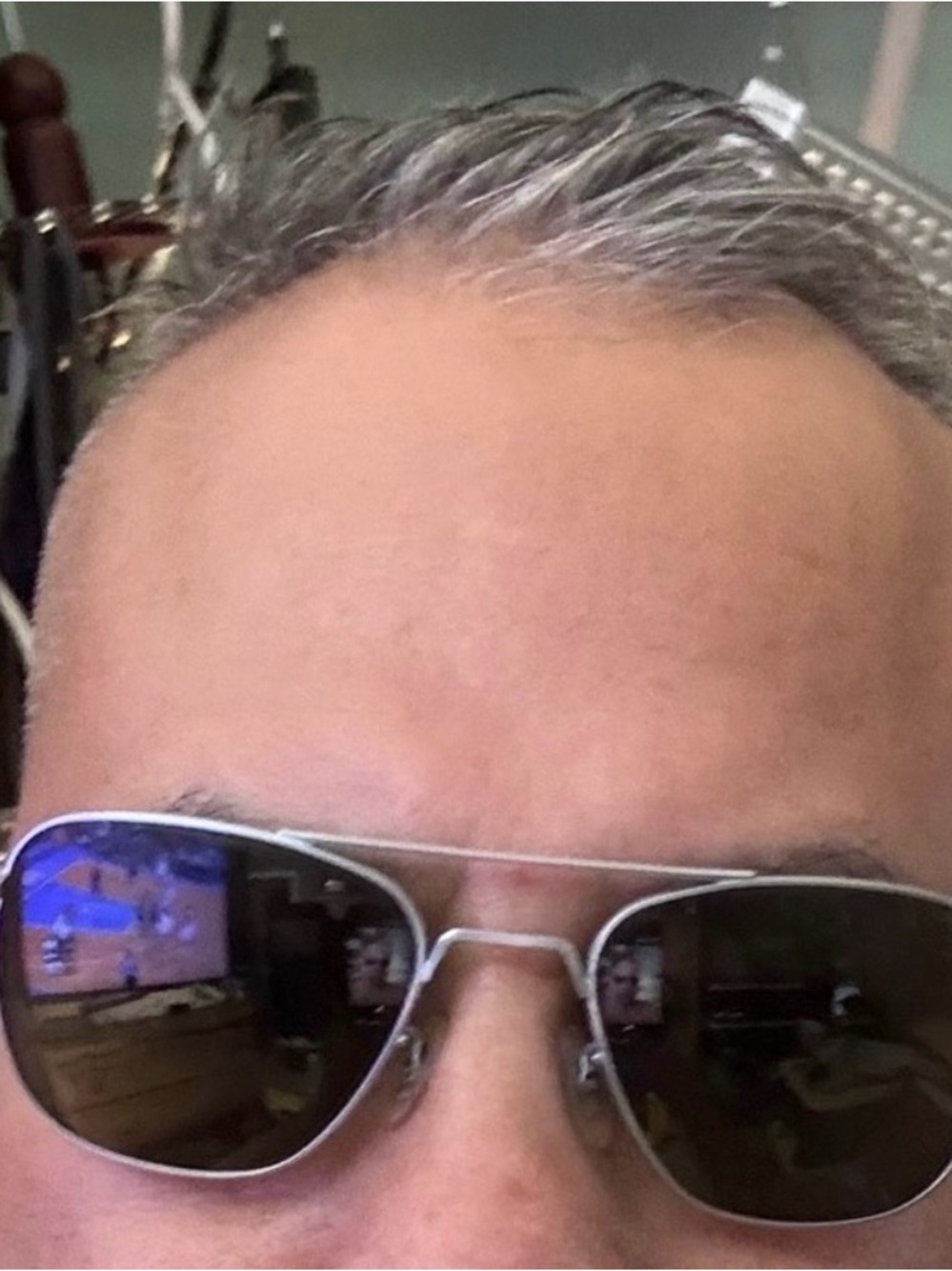 Randolph Engineering Silver Aviator Sunglasses with Dark Lenses
